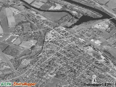 Frankfort satellite photo by USGS