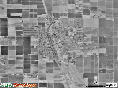 Delano satellite photo by USGS