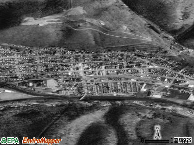Emporium satellite photo by USGS