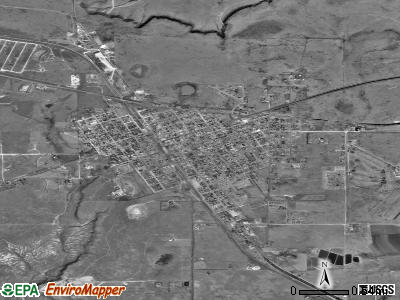 Clayton satellite photo by USGS