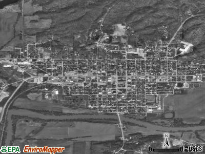Spencer satellite photo by USGS