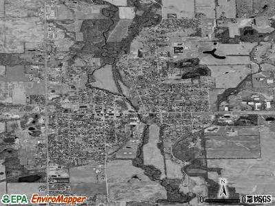 Hudson satellite photo by USGS