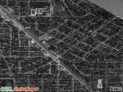 Kenilworth satellite photo by USGS