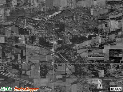 Elma Center satellite photo by USGS
