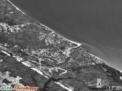 Calvert Beach-Long Beach satellite photo by USGS