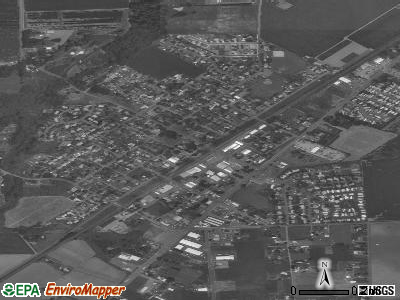 Hubbard satellite photo by USGS