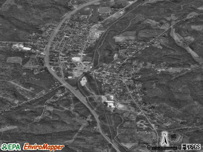 Crooksville satellite photo by USGS