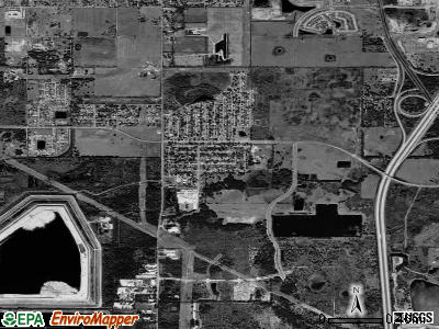 Progress Village satellite photo by USGS