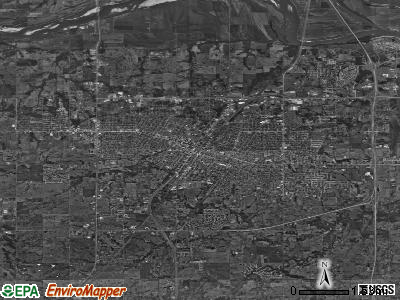 Muskogee satellite photo by USGS