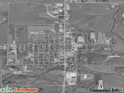 Milford satellite photo by USGS