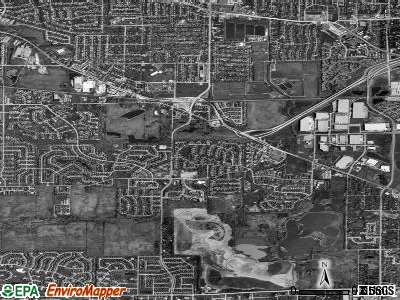 Hanover Park satellite photo by USGS