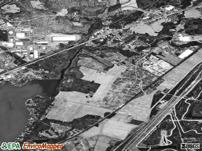 Perryman satellite photo by USGS