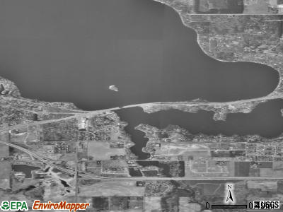 Lake Wissota satellite photo by USGS