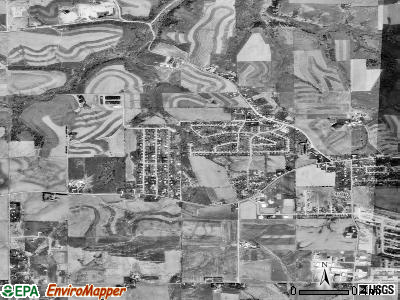 Asbury satellite photo by USGS