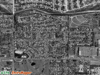 Edgemont Park satellite photo by USGS