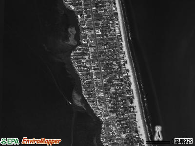 South Padre Island satellite photo by USGS