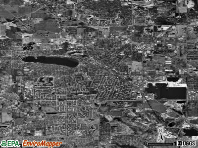 Crystal Lake satellite photo by USGS