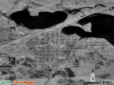 Lake Crystal satellite photo by USGS