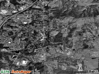 Weaverville satellite photo by USGS