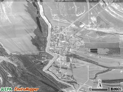 Rosedale satellite photo by USGS