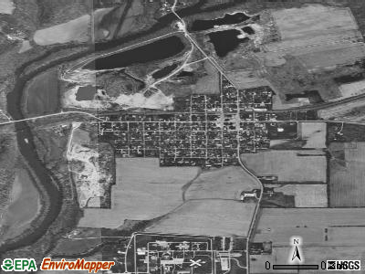 Sheridan satellite photo by USGS
