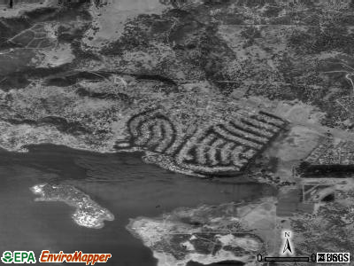 Clearlake Oaks satellite photo by USGS