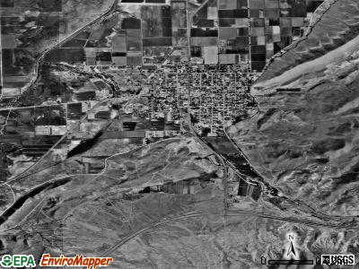 Salina satellite photo by USGS