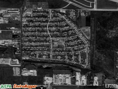 Blue Mound satellite photo by USGS