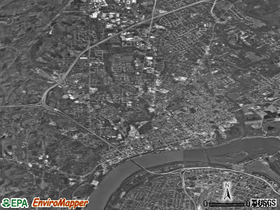 New Albany satellite photo by USGS