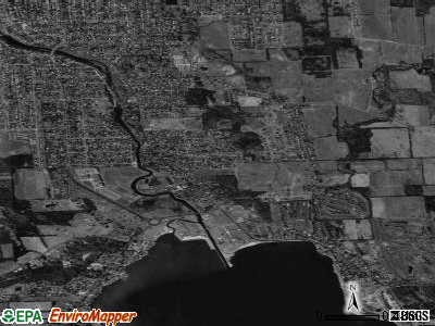 Melrose Park satellite photo by USGS