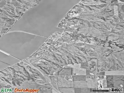 Chamberlain satellite photo by USGS