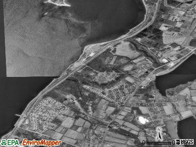 Melville satellite photo by USGS