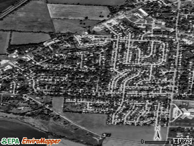 Green Meadows satellite photo by USGS