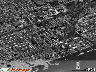 Marcus Hook satellite photo by USGS