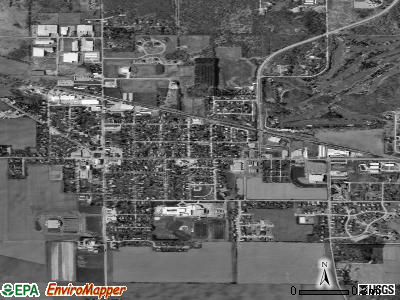 Walworth satellite photo by USGS