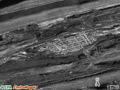 Coaldale satellite photo by USGS