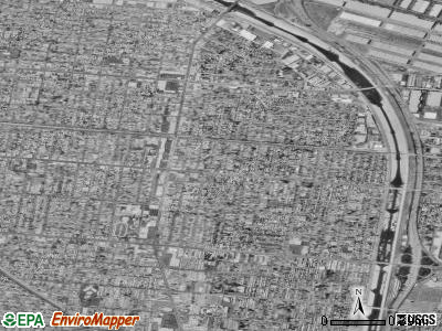 Bell satellite photo by USGS