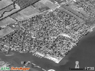 Detroit Beach satellite photo by USGS