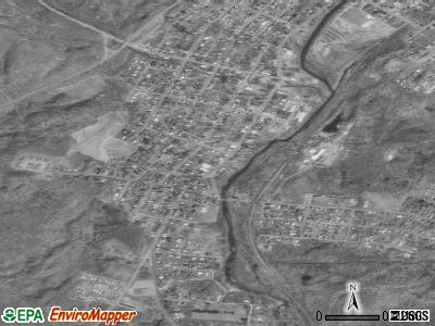Jermyn satellite photo by USGS