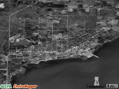 Washburn satellite photo by USGS