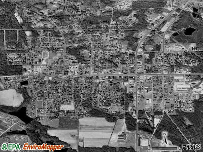 Claxton satellite photo by USGS