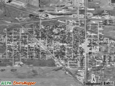Carrington satellite photo by USGS