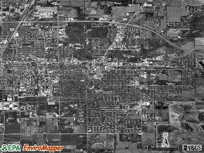 Urbana satellite photo by USGS