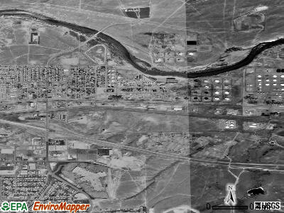Evansville satellite photo by USGS