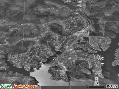 Kimberling City satellite photo by USGS
