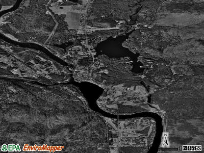 Lake Luzerne-Hadley satellite photo by USGS