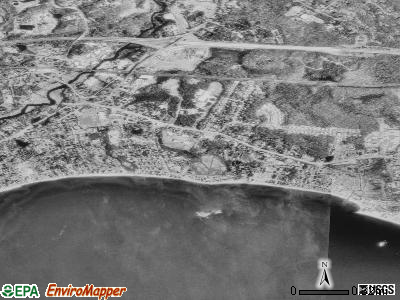 Westbrook Center satellite photo by USGS