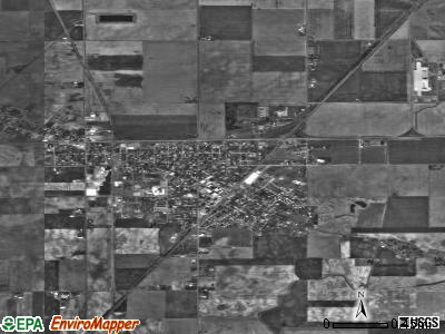 Leipsic satellite photo by USGS