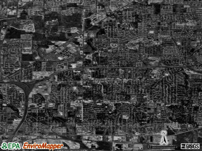 Hurst satellite photo by USGS