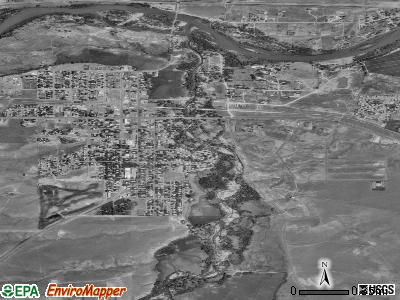 Glenrock satellite photo by USGS